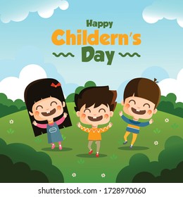 happy childerns day vector design 