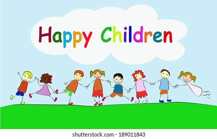 niños felices