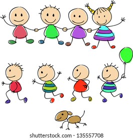 Happy children collection set