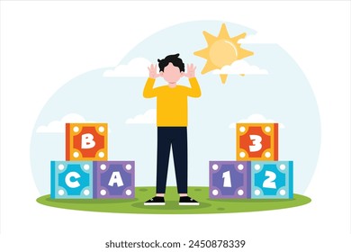 Happy Children Day Flat Design