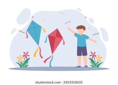 Happy Children Day Flat Design