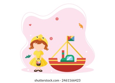 Happy Children Day Flat Design