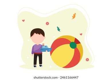 Happy Children Day Flat Design