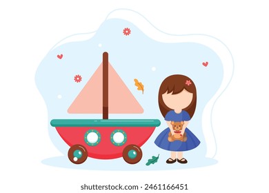Happy Children Day Flat Design