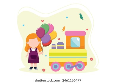 Diseño plano del día de los niños felices