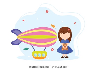 Happy Children Day Flat Design
