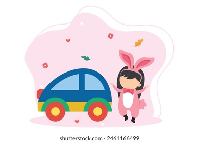 Happy Children Day Flat Design