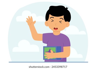 Happy Children Day Flat Illustration Design