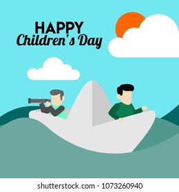 Happy Children Day Illustration