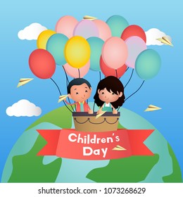 Happy Children Day Illustration