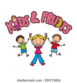 happy children design, vector illustration eps10 graphic 