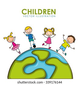 happy children design, vector illustration eps10 graphic 