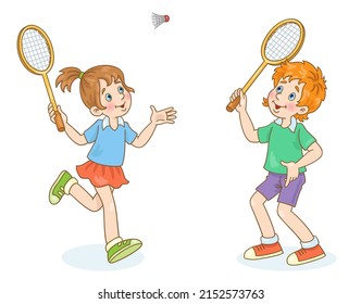 6,118 Cartoon Badminton Images, Stock Photos & Vectors 