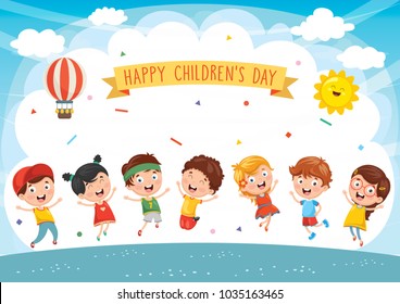 Happy Children Playing