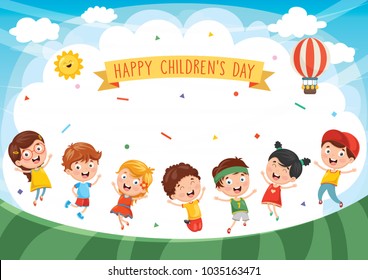 Happy Children Playing