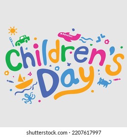 Happy children's day art with eps 10