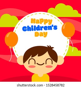 Happy children's day background template