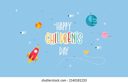 Vector de fondo del día del niño feliz 