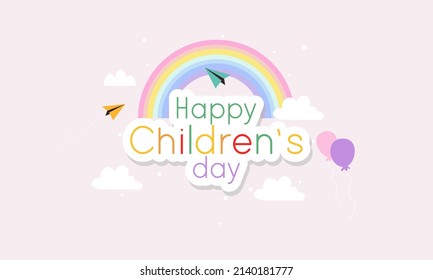 Vector de fondo del día del niño feliz 