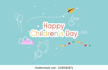 Vector de fondo del día del niño feliz 