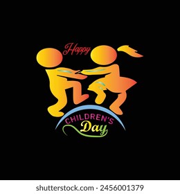 Feliz día del niño Vector de fondo para la celebración del día mundial del niño