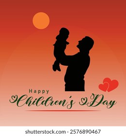 Happy Children's Day is celebrated in India on November-14  Jawaharlal Nehru's birthday .first Prime Minister of India. vector illustration