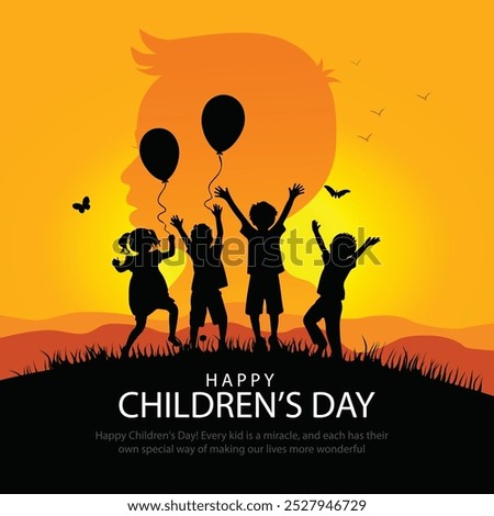 Happy Children's Day is celebrated in India on November-14. abstract vector illustration