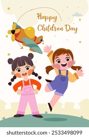 Happy children's day celebrated in November