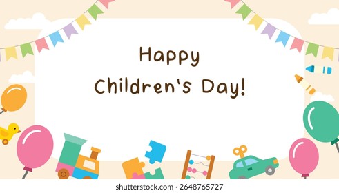 Happy Children's Day Celebration banner template