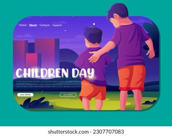Happy Children's Day Concept. It is celebrated every year to honor children, which gives it a sense of togetherness