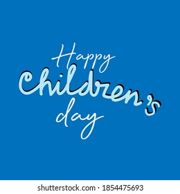 happy children's day concept. greeting card design. illustration vector