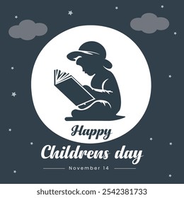 Happy Children's day Creative Vector Children's day Greetings November 14th Children's day