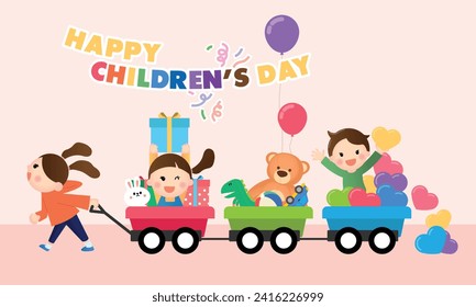 Happy Children's Day full of gifts