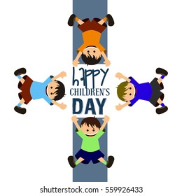 Happy children's day graphic design, Vector illustration