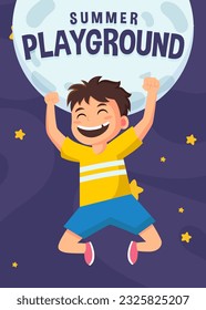 Happy Children's day Illustration Background. Happy kids vector illustration template Greeting card, poster, background. Vector eps 10