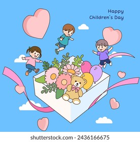 Happy Children's Day Illustration in Korea