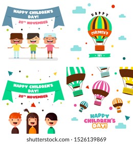 Happy children's day illustration vector