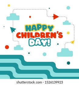 Happy children's day illustration vector