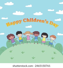 Happy Childrens Day illustration vector