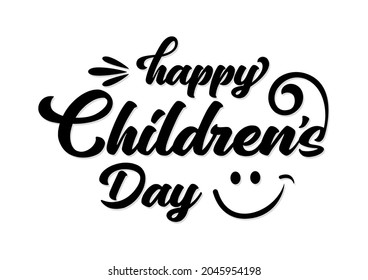 Happy Children's Day for International Children Celebration. Vector Illustration