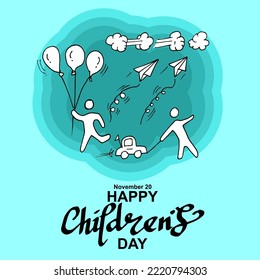 Happy Children's Day, Poster and banner vector