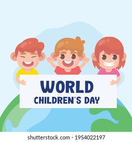 happy children's day premium vector