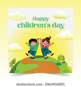 Happy Children's Day social media poster template 5