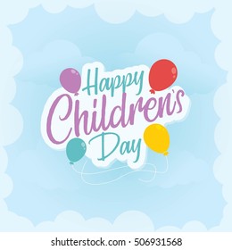 Happy Children's day vector background. Vector Illustration, great for card and banner