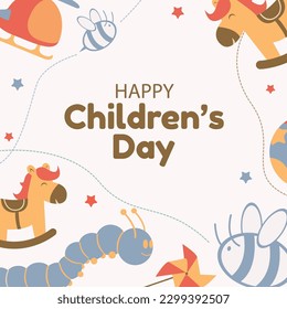 happy children's day vector illustration design