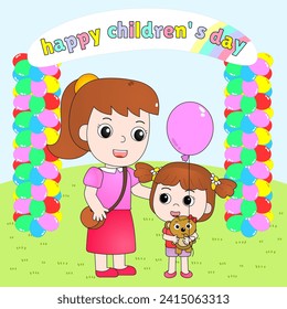 happy children's day Vector illustration