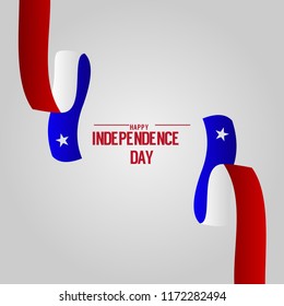 Happy Chile Independence Day Vector Template Design Illustration