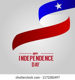 Happy Chile Independence Day Vector Template Design Illustration