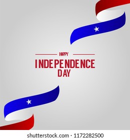 Happy Chile Independence Day Vector Template Design Illustration