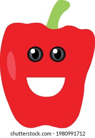 Happy chili pepper vector illustration